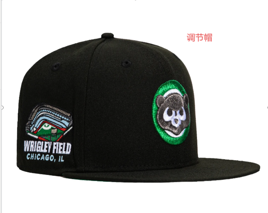 2025 MLB Chicago Cubs black style #63 hat YS